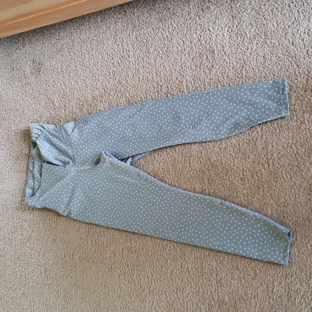 Nike M dri-fit grey polka dot yoga training leggings pants